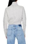 Forever 21 Women's Light Grey Cropped Sweater