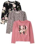 Girls' Long Sleeve Knit Fashion Shirt 3-Pack