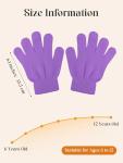 Cooraby 12 Pairs Kids' Stretchy Winter Magic Gloves