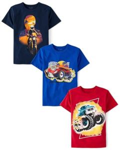 Boys' Vehicle Graphic T-Shirts 3-Pack