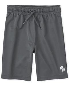 Boys Dark Grey Basketball Shorts, X-Large