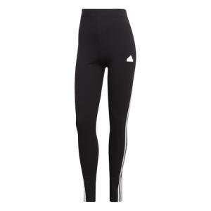 adidas Women's Black Three Stripes Leggings, Small
