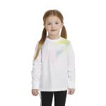 Adidas Girls Long Sleeve Tee, White, Size 5