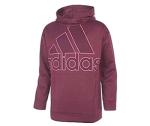 adidas Girls' Purple Hooded Fleece Tunic Sweatshirt