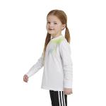 Adidas Girls Long Sleeve Tee, White, Size 5