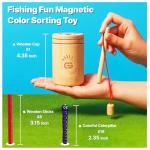 Montessori 3-in-1 Magnetic Fishing Toy for Toddlers