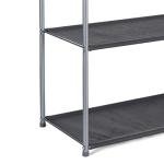 Amazon Basics Grey Closet Storage Organizer with Bins