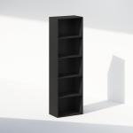 Furinno 5-Tier Open Shelf Closet Organizer, Blackwood