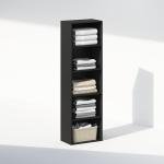 Furinno 5-Tier Open Shelf Closet Organizer, Blackwood