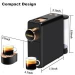 Rinkos Black Espresso Machine for Nespresso Pods