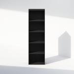 Furinno 5-Tier Open Shelf Closet Organizer, Blackwood