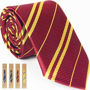 Red and Gold Cosplay Tie for Halloween Fun