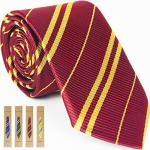 Red and Gold Cosplay Tie for Halloween Fun