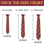 Red and Gold Cosplay Tie for Halloween Fun
