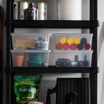 IRIS USA 4-Pack Clear Storage Bins with Lids