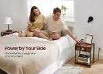 VASAGLE Set of 2 Charging End Tables