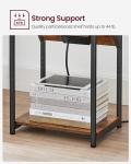 VASAGLE Set of 2 Charging End Tables
