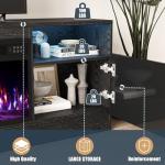 VITESSE 36" Electric Fireplace TV Stand and Storage