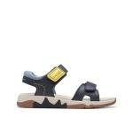 Clarks Spiney Step Navy Flat Sandals for Kids