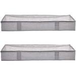 Under Bed Blanket Storage Bags, 2-Pack, Gray