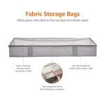 Under Bed Blanket Storage Bags, 2-Pack, Gray
