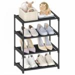 4 Tier Stackable Shoe Rack for Kids & Adults