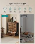 SONGMICS 8-Drawer Storage Dresser in Rustic Brown