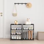 4 Tier Stackable Shoe Rack for Kids & Adults