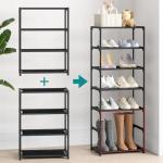 4 Tier Stackable Shoe Rack for Kids & Adults