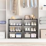 4 Tier Stackable Shoe Rack for Kids & Adults