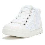SKECHERS Girls' Luxe Shimmer Sneakers, White