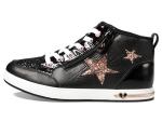 Skechers Kids Shoutouts 2.0 Star Sneakers, Black/Rose Gold