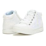 SKECHERS Girls' Luxe Shimmer Sneakers, White