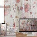 Lecloud Sheer Crushed Kitchen Curtains, 36 Inch Length