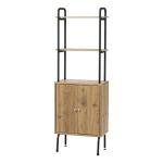 IRIS USA Rustic Industrial Storage Cabinet with Shelves