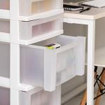 6-Drawer Storage Cart with Top Organizer, White