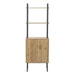 IRIS USA Rustic Industrial Storage Cabinet with Shelves