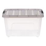 IRIS USA 5 Pack 32 Quart Clear Storage Boxes