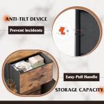 WLIVE 3-Drawer Fabric Dresser with Organizer Top