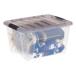 IRIS USA 5 Pack 32 Quart Clear Storage Boxes