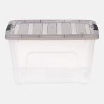 IRIS USA 5 Pack 32 Quart Clear Storage Boxes