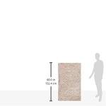 Beige 3' x 5' Non-Shedding Shag Rug