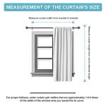 RYB HOME Black Energy Saving Curtain Panels, 2 Pcs