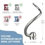 Stainless Steel Dough Hook for KitchenAid Mixers