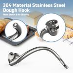 Stainless Steel Dough Hook for KitchenAid Mixers