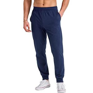 Hanes Men's Cotton Joggers with Pockets, Navy