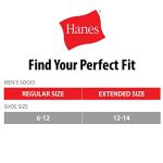Hanes Men's Cushioned Crew Socks, 12-Pack