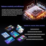 JIKOCXN 10.1" Android 14 Tablet - 10GB RAM