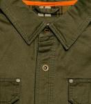 Men's Flannel Lined Shacket, Water-Resistant, Dark Army