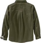 Men's Flannel Lined Shacket, Water-Resistant, Dark Army